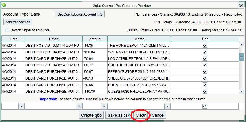 Clearing Preview Mode