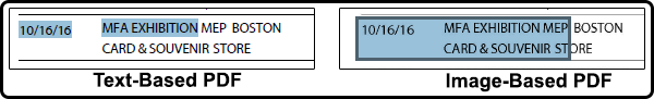 Text vs. Image PDF