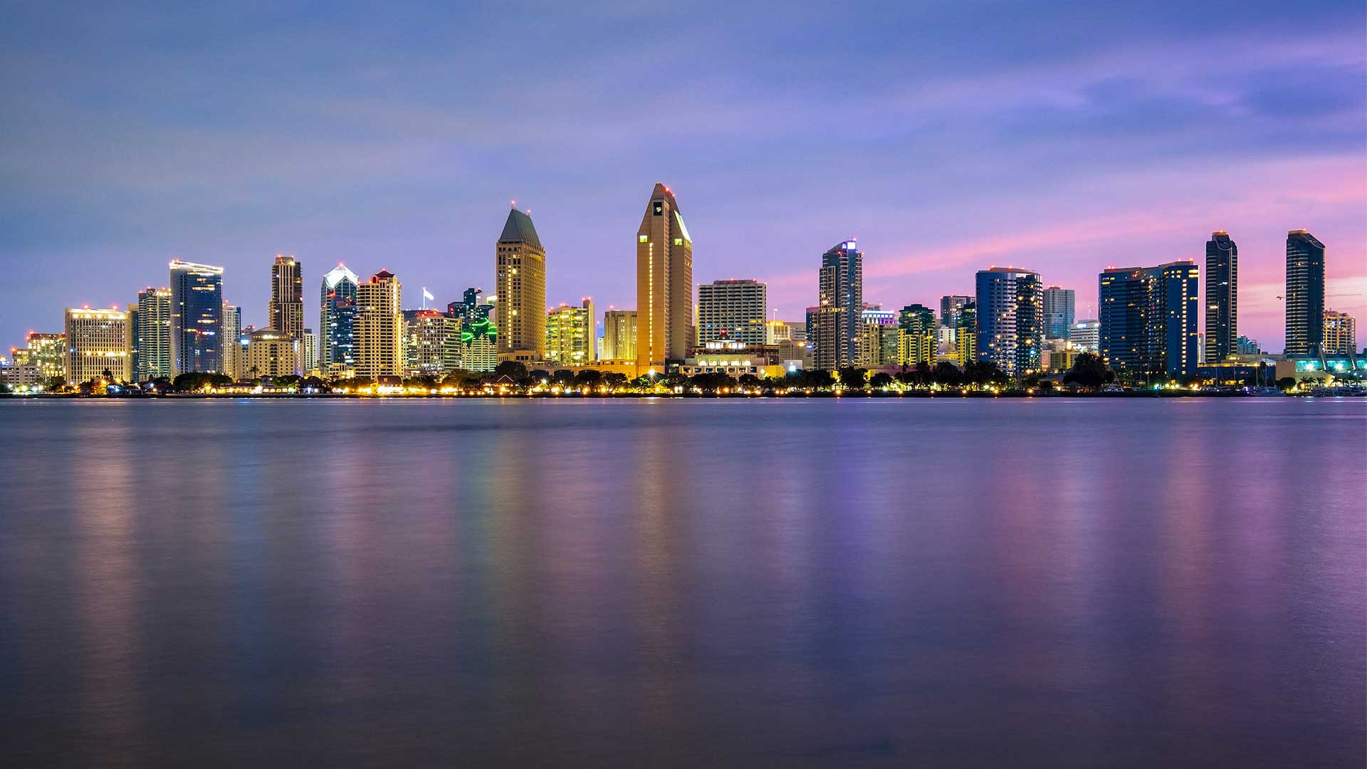 San Diego Skyline in the Morning